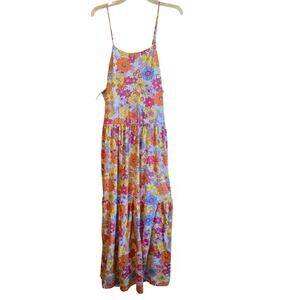 chinese dress ladies Emma & Michele V-Neck Sleeveless Tie Waist High-Low Hem Zipper Back Solid  Maxi Scuba Dress main image 0